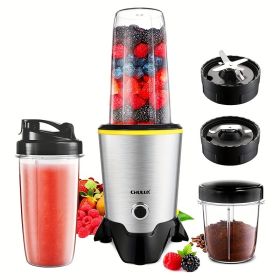 CHULUX 1000W Bullet Blender for Shakes and Smoothies, Personal Single Serve Blender with 6-Edge Blade 32oz Blender Cup, Portable Blender Coffee Grinde