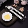 Stainless Steel Garlic Press Household Garlic Garlic Press Manual Garlic Press Creative Kitchen Tools